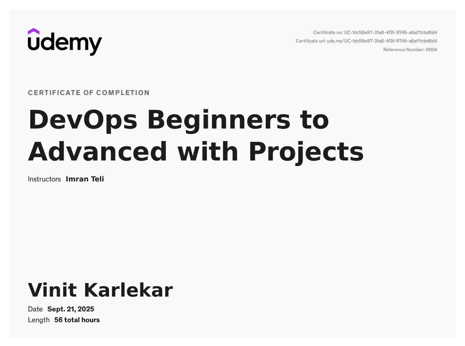 Decoding DevOps - Udemy